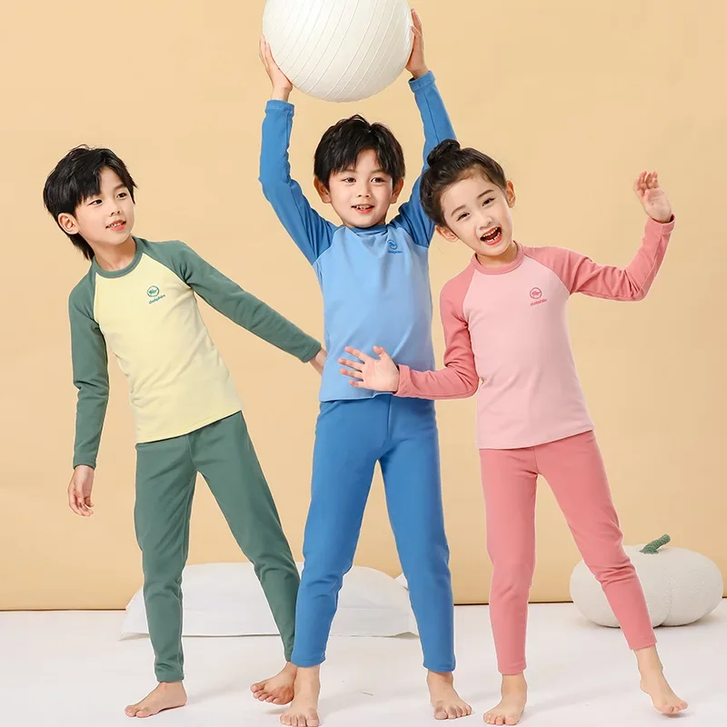 2-16 Year Autumn Winter Thermal Underwear Kids Suit Cotton Girls Clothing  Set Multiple Colors Child Sleepwear Casual Boys Pajama - AliExpress