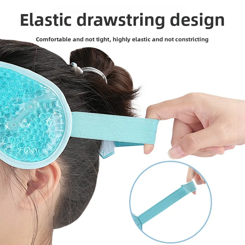 Head Gel Ice Pack Migraine Relief Wrap with Gel Beads Hot Cold Compress for Headache Forehead Care