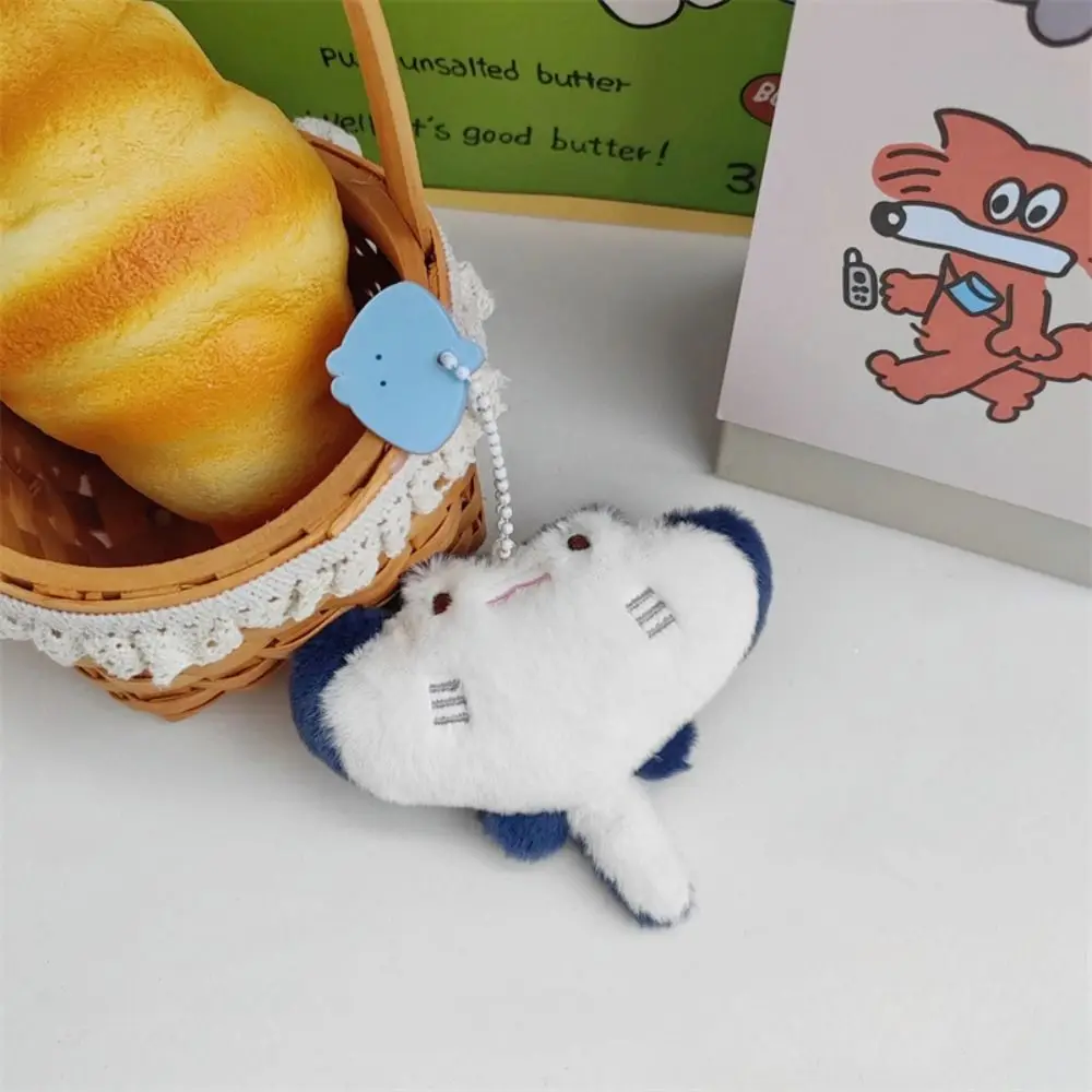 Kawaii Plush Marine Organisms Key Chain Crab Ray Fish Plush Doll Keychain Toys Charms Funny Fish Pendant Couple 2