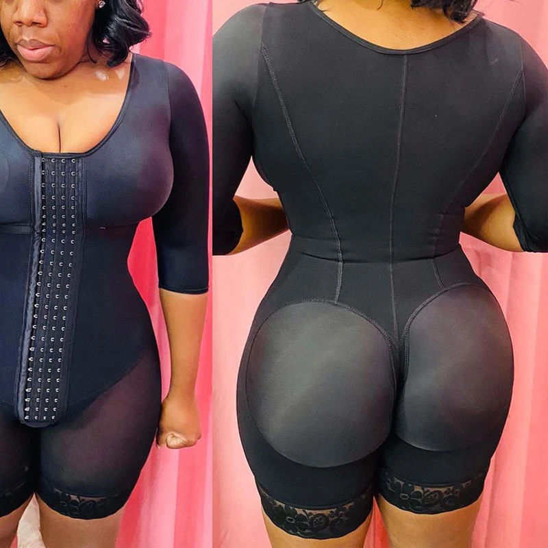 Fajas Colombiana Tummy Control Fajas Adjustable Hook And Eye Front Closure Women Shapewear Post Liposuction Thin Section