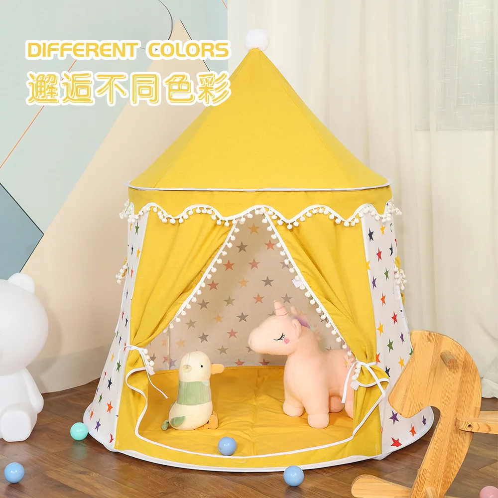 Children's Tent Indoor Outdoor Games Garden Tipi Princess Castle Folding Cubby Toys Tents Enfant Room House Teepee Playhouse New