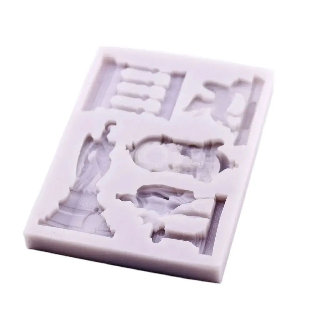 Set 7 Stampi In Silicone Barocco – Per Torte, Cioccolato, Pasta Di Zucchero E Argilla