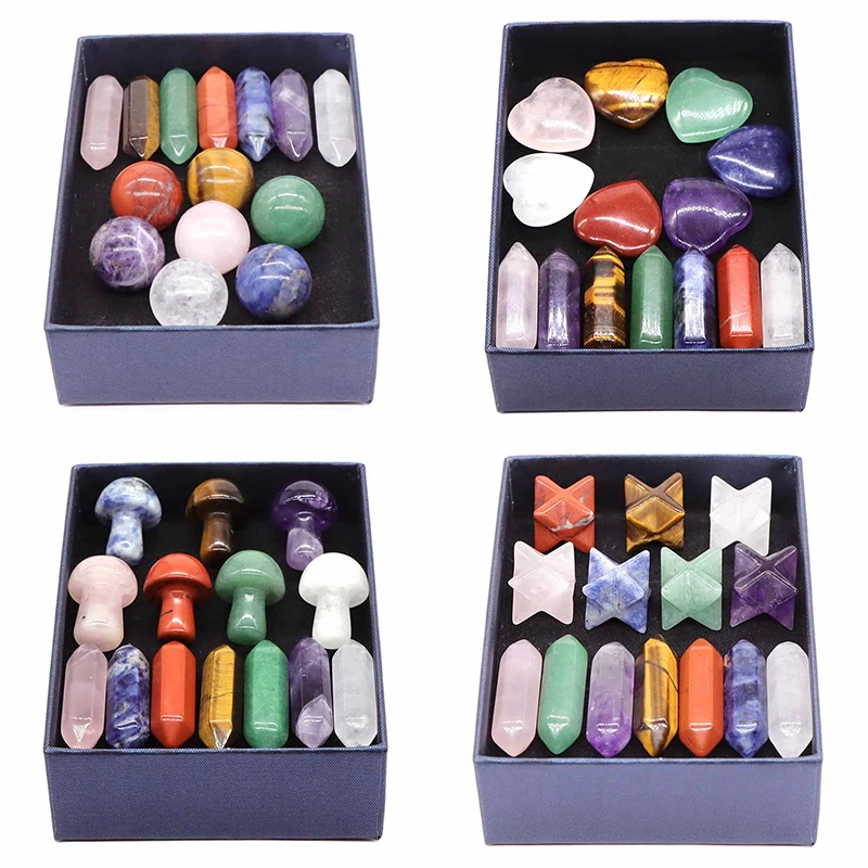 Healing Crystals Stones Premium Healing Crystals Kit In Gift Boxs - Foto 3