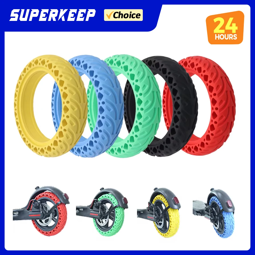 8.5inchtyreElectricScooterHoneycombShockAbsorberDampingredTyreDurableRubberSolidTireForXiaomiMijiaM365pro-AliExpress18