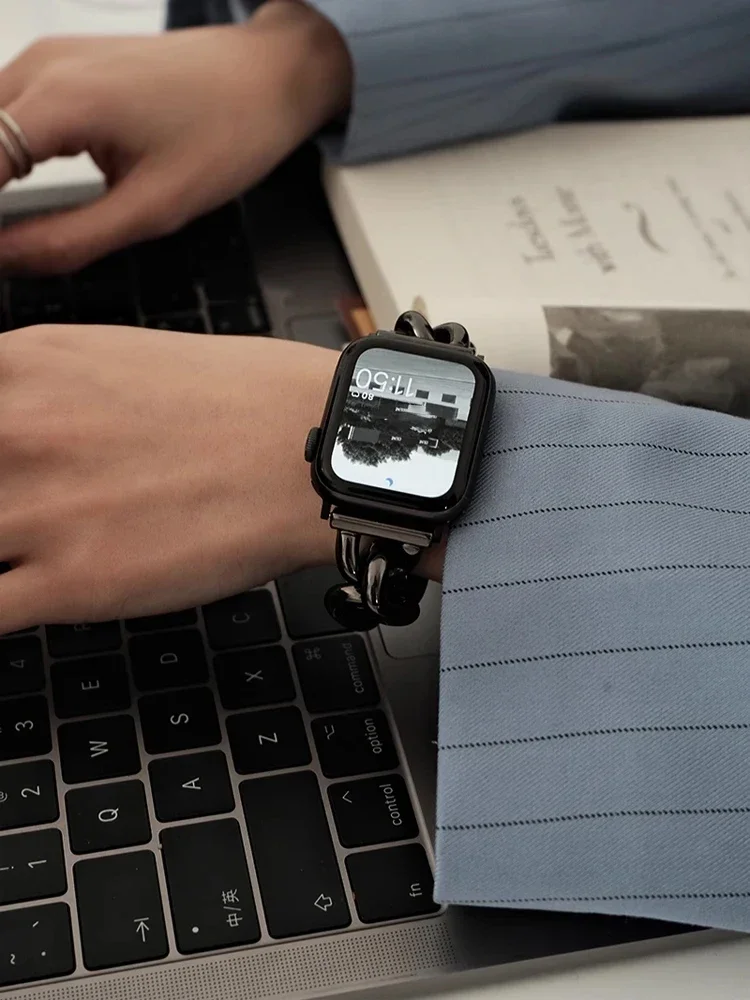 Premium Stainless Steel Watch Band - Elegant Metal Bracelet Strap