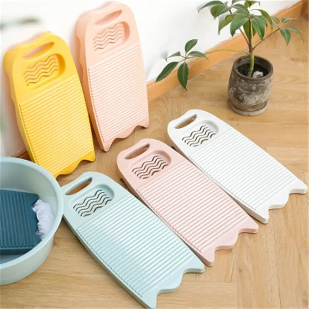 Durable Plastics Washboard Large Size Non-Slip with Soap Trough Clothes Cleaning Tool laundry board