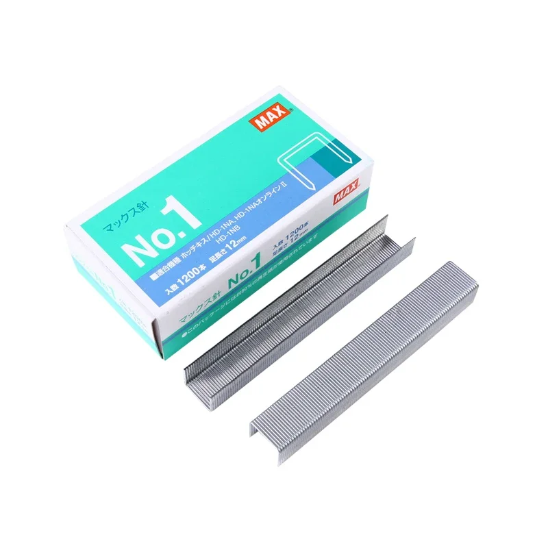 

Japanese MAX Heavy Duty Staples NO.1 Thick Type 105 Pages HD-1NA Special Nails