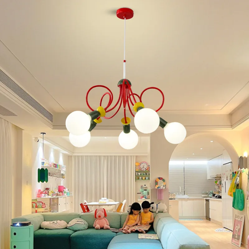 

Chandelier Art Living Room Main Light Children's Room Bedroom Creative Simple LED Chandelier
