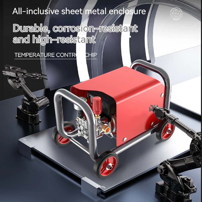 220V High Pressure Clean Machine High-Power Car Washing Machine Home Small Electric Floor Scrubber Automatic Car Wash Pump