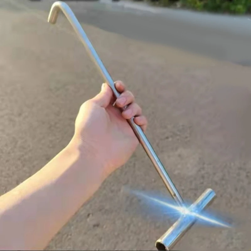 T-Shaped Manhole Hook Tool Single Hook Manhole Cover Lifter Lift Manhole Cover