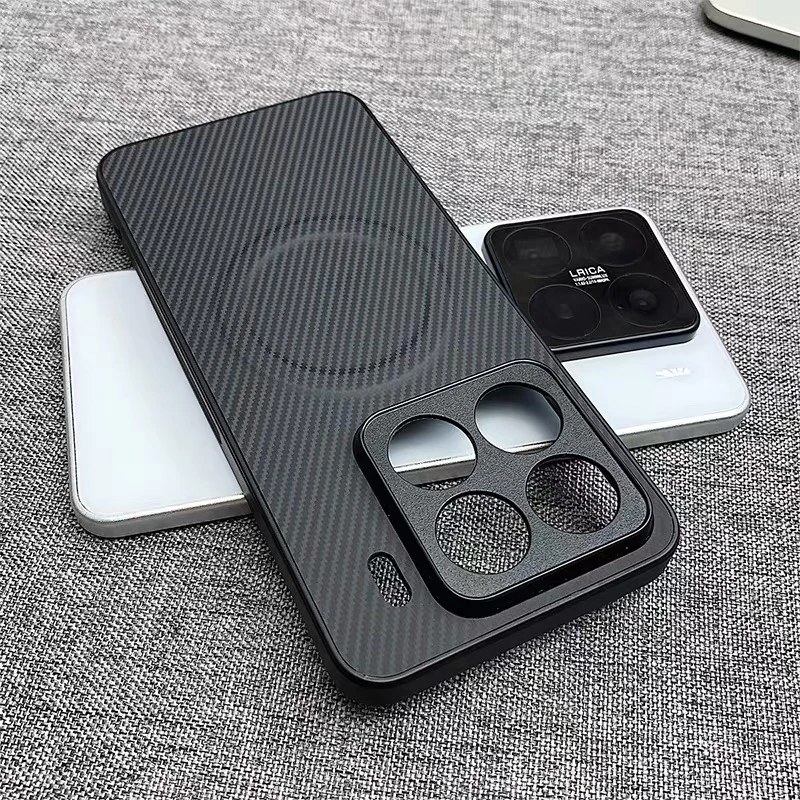 Luxury Stripe Magnetic Leather-Silicone Phone Case with MagSafe