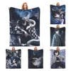 Serpent Hashira Obanai Iguro Fleece Blanket Anime Demon Slayer Funny Throw Blanket for Home 150*125cm Rug Piece 1