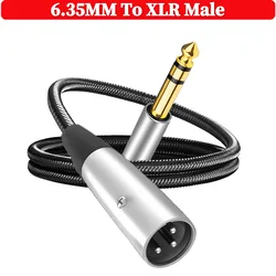 Premium Gold - Plated XLR Male to Dual 1/4 Mono Y Splitter Cable (1/2/3M) - 3M (6.35 To XLR Male)