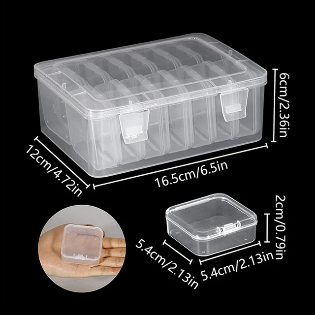 Plastic Clear Storage Box Organizer Small Storage Case Containers Toy Ring  Jewelry Organizer Makeup Case Craft Container - AliExpress