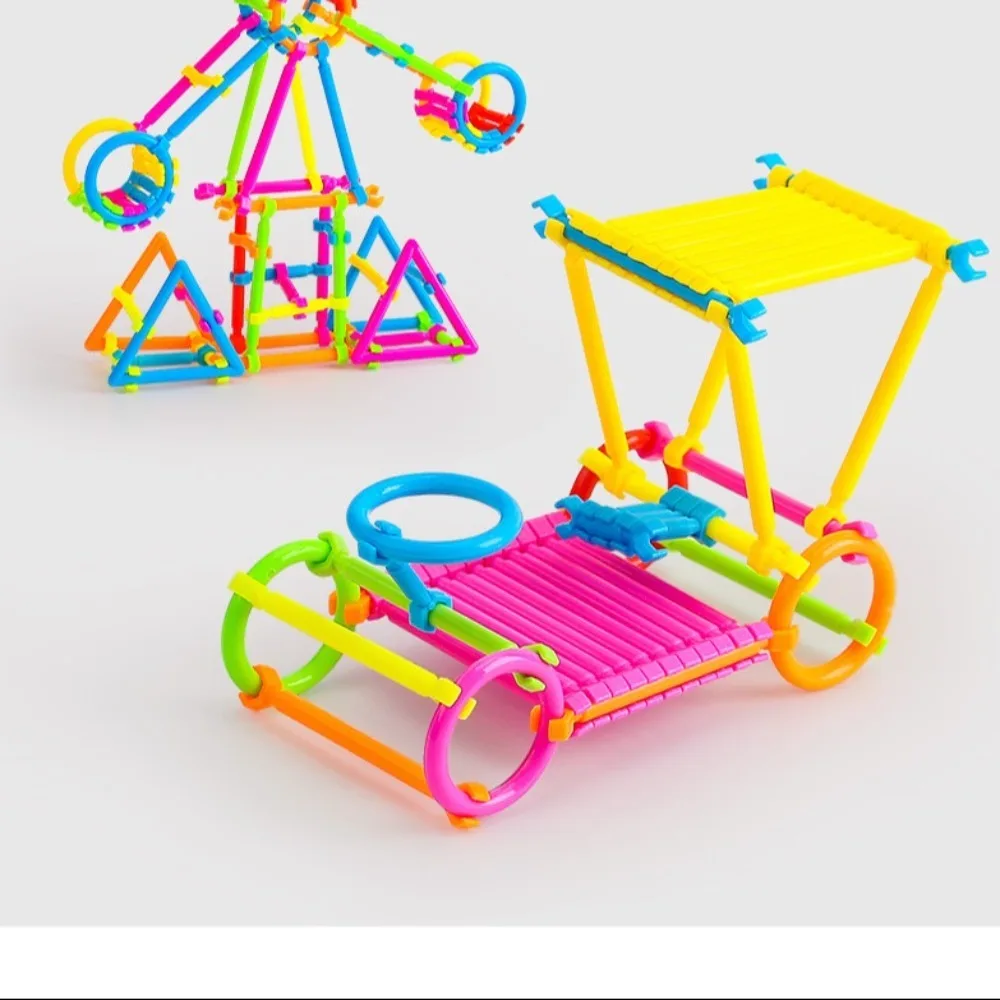 Plastic Smart Stick Blocks Creativity Puzzle DIY Toy