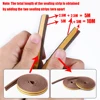 Door Insulation Seal Strip Tape Self-adhesive Acoustic Rubber Foam Weatherstrip Window Sound Draft Stopper Weather Strip 4
