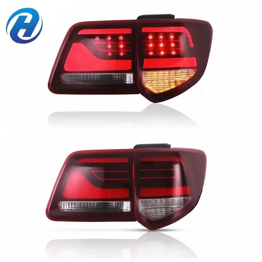 LED Tail Light For Toyota Fortuner 2012-Taillight LED Rear Tail Lamp Red And Smokey Housing