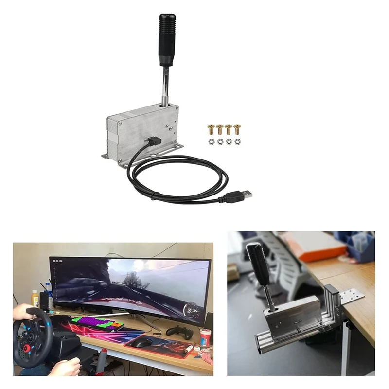 

PC USB Racing Games Sequential Shifter H Gear Shift SIM For Logitech G25 G27 G29 G920 G923 Thrustmaster T300RS/GT T500 Parts