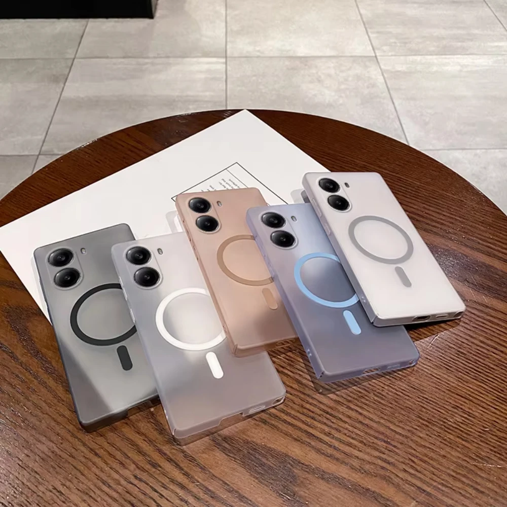 Magnetic Translucent Ultra-Thin Shockproof Phone Case Cover