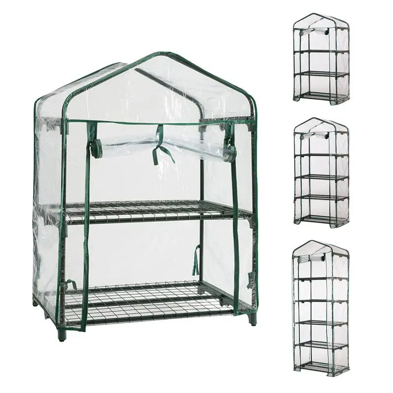 

Greenhouse Replacement Cover Outdoor Grow Tent Waterproof Anti UV Greenhouse Cover Portable PVC Clear Plant Greenhouse for Home