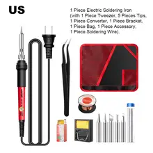 

ANENG SL102 Electric Soldering Iron US/EU Plug Adjustable Temperature 220V Digital Display Welding Tool Portable Electrocautery