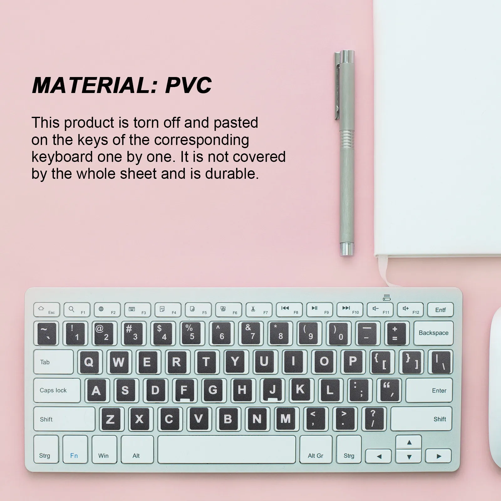 10Pcs 키보드 보호기 스티커 노트북 노트북 컴퓨터 액세서리에 대한 다국어 PVC 범용 커버 교체