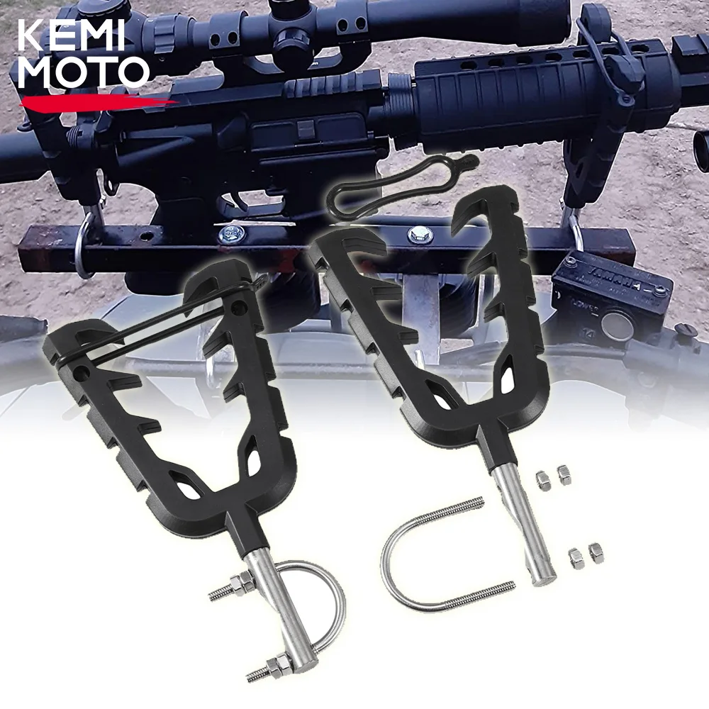 Quad Bike Single Gun Bow Rack Holder ATV UTV Firearm Shooting V