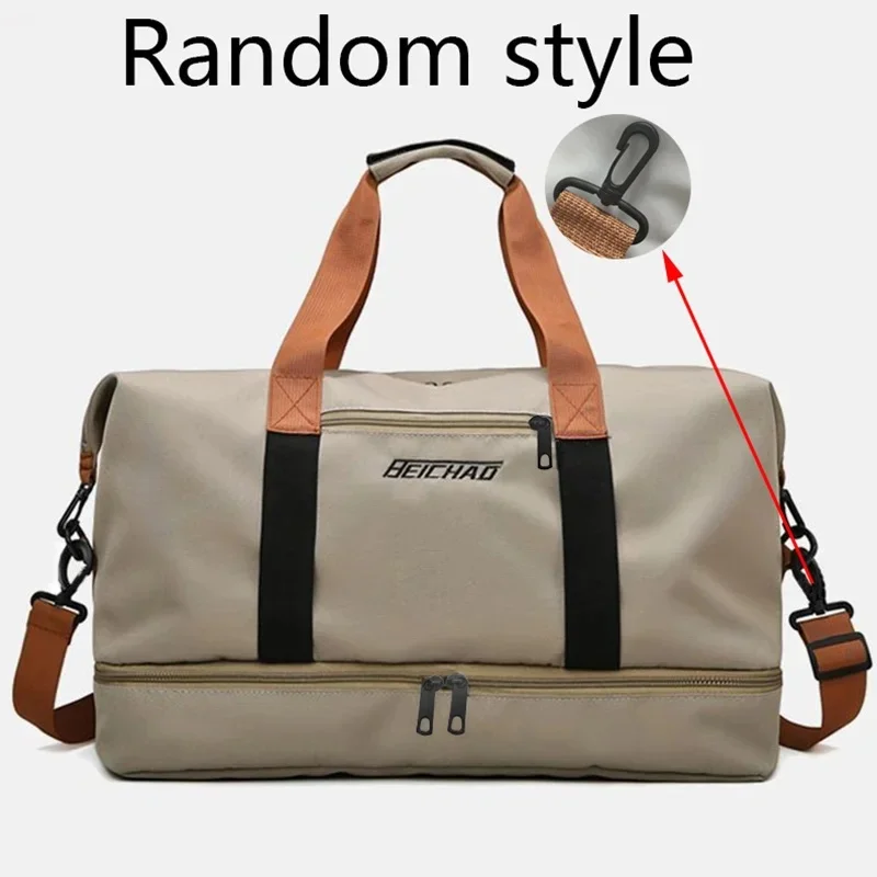 Borsa da viaggio per palestra, bagaglio a mano per brevi distanze, borse fitness portatili, borsa a tracolla, borsa a petto, borse a mano, borsone da weekend. - immagine 4