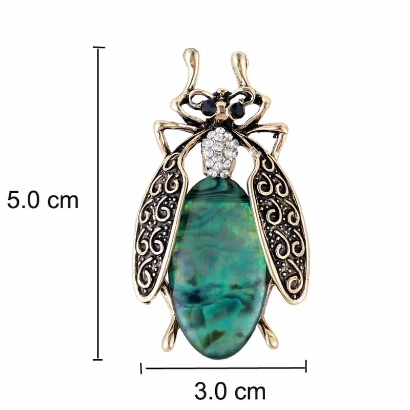 ヨーロッパとアメリカの誇張されたてんとう虫のブローチ,レトロな