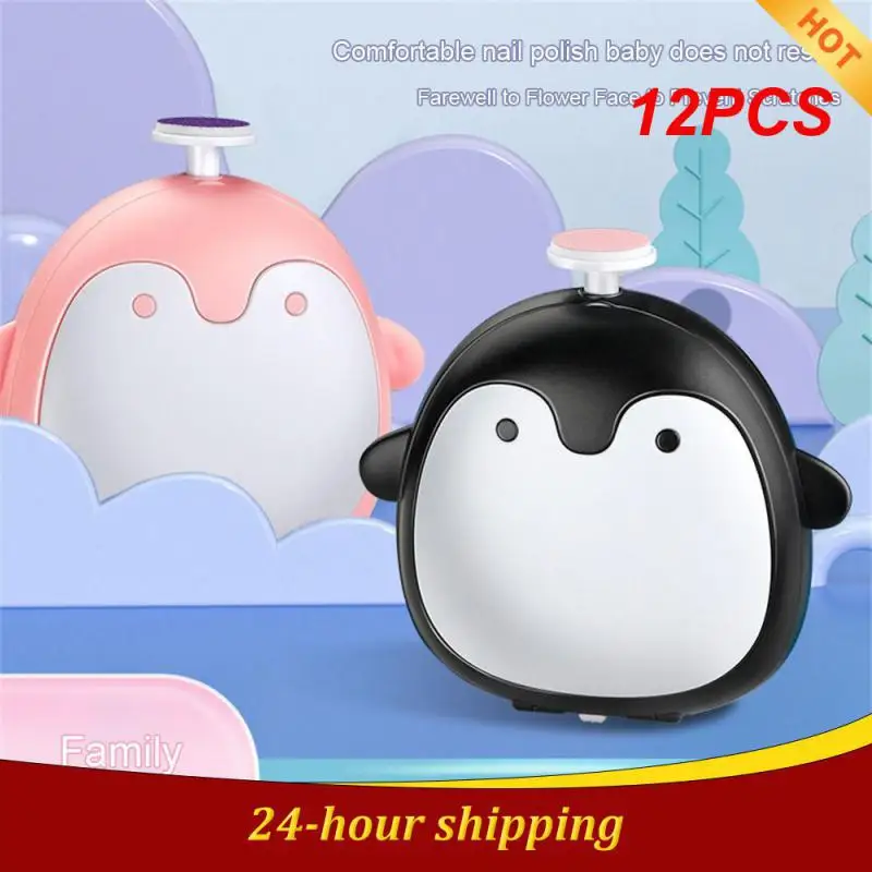 

12PCS Nail File Battery Powered Ease Of Use Multi-functional Quiet Operation Gentle Baby Nail Care Safe Baby Nail Care Set