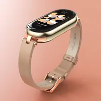 Strap for Mi Band 10 9 8 7 6 5 4 3 Watchband for Xiao mi Smart Band 9 Strap for Mi Band 8 Leather Wristband For Mi Band 7 Correa - Image 3