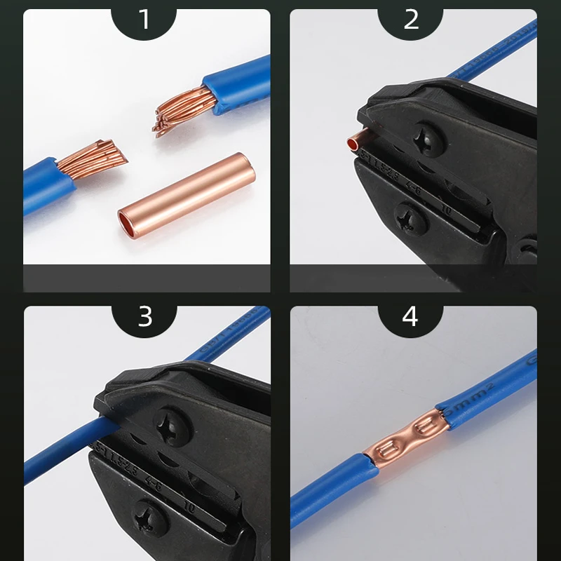 100PC 1/1.5/2.5/4/5/6/10/16/25/35mm2 Copper Connecting Pipe Wire Joint GT Small Copper Tube Wire Connector Cold Pressed Terminal wire connectors terminal connector soldering terminal