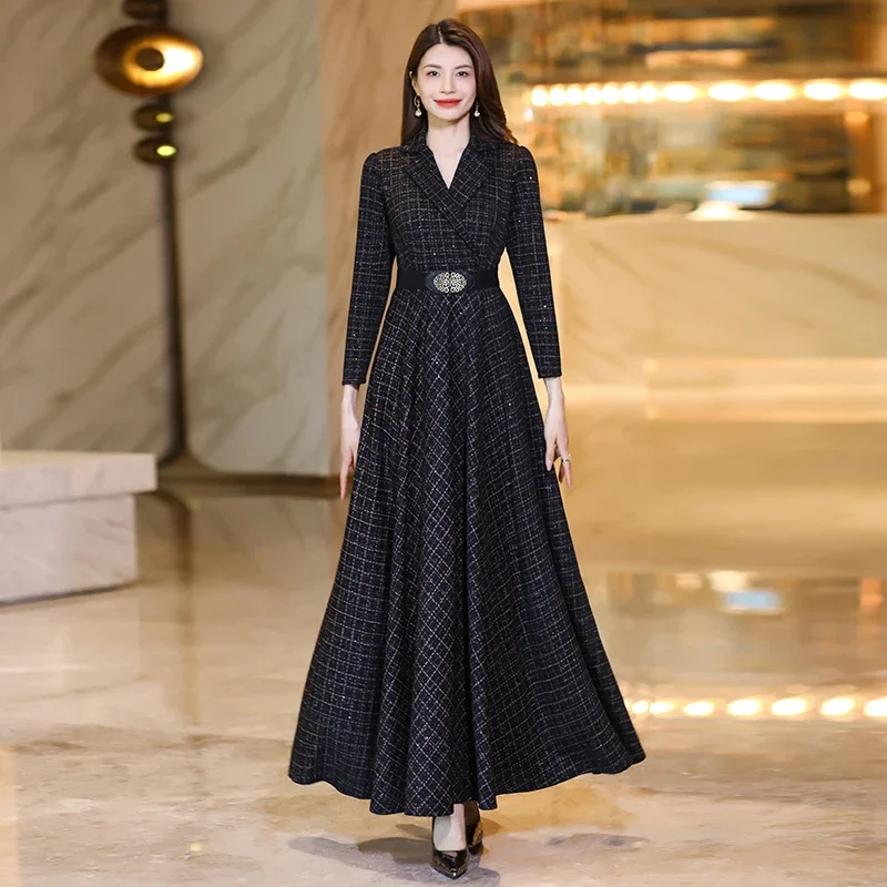 chinese dress ladies Amaia Black Bardot Long-Sleeve Maxi Dress – Club L London main image 1