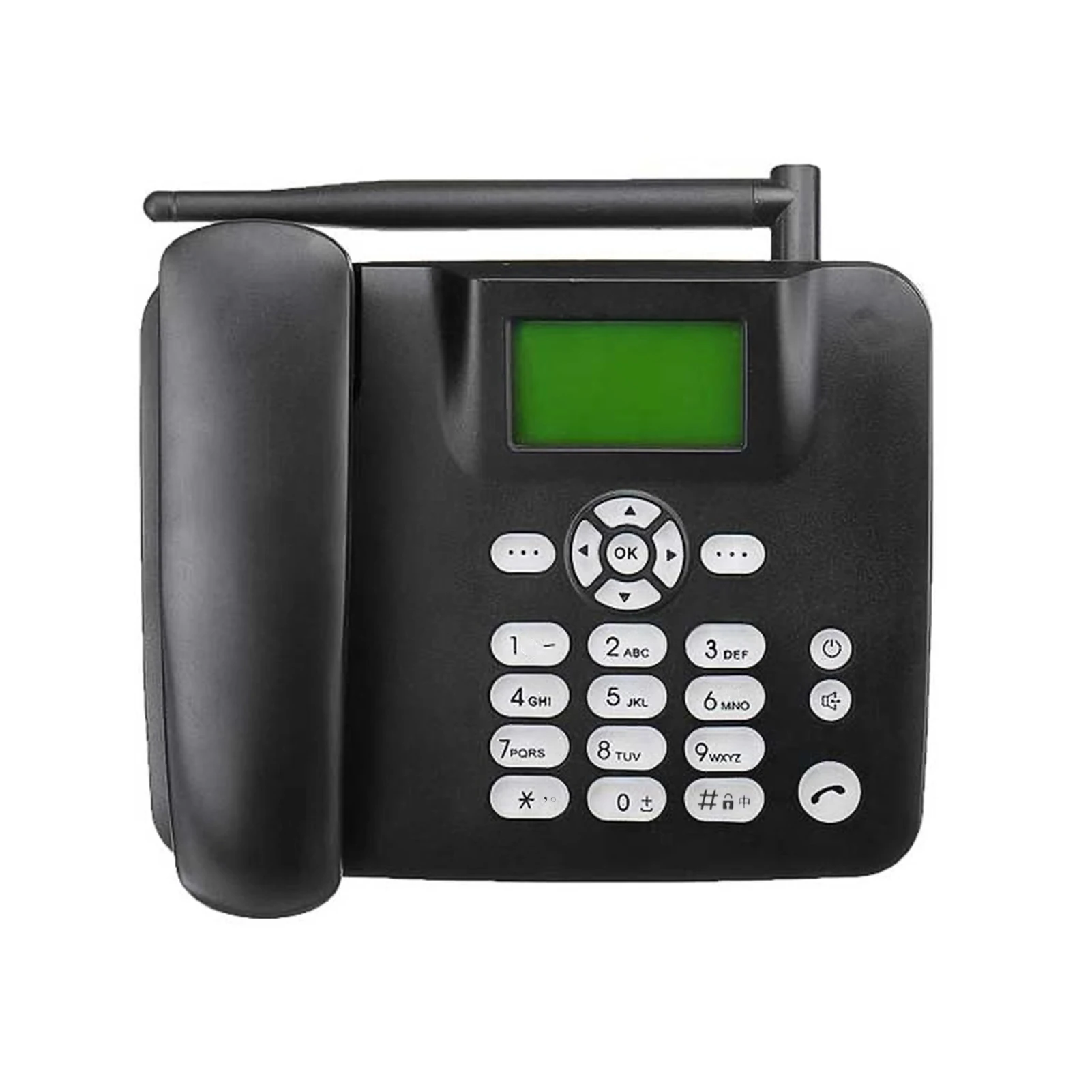 New Fixed Wireless Phone 2G Desktop Telephone Support GSM 850/900/1800/1900MHZ SIM Card Cordless Phone with Antenna Radio Alarm