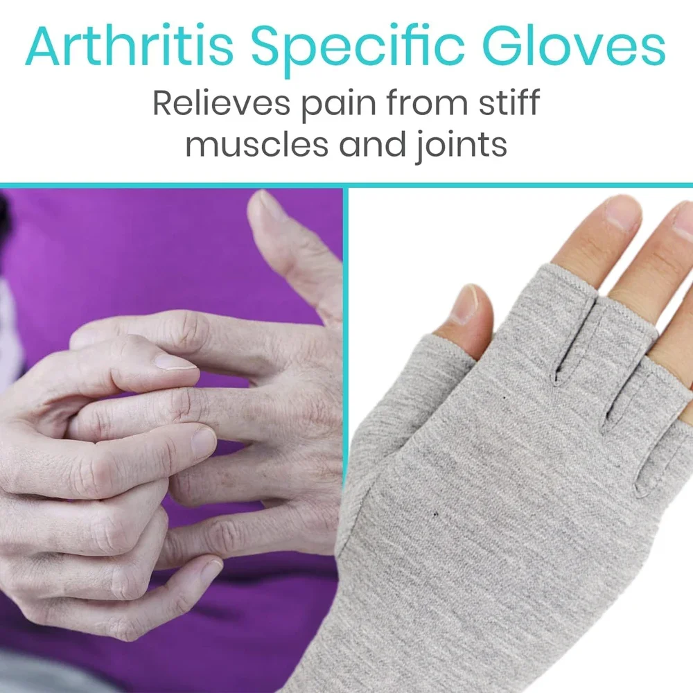 Fingerless Gloves Compression Gloves 1Pair Bamboo For Women Men