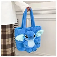 Disney Lilo & Stitch Plush Handbag Kawaii Messenger Bag Girl Tote Bag Anime Stuffed Toys Children Cartoon Plushie Soft Bag Gift 2