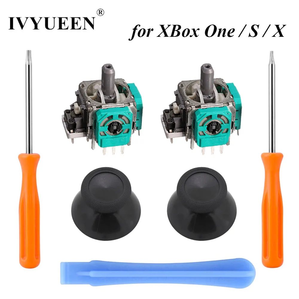 2 pezzi modulo joystick analogico compatibile per Xbox One controller Rocker sostituzione Bastone 3D pulsanti componenti di riparazione strumenti