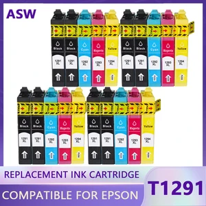 Чернильные картриджи T1291, T1294, T129, E1291 для струйных принтеров Epson Stylus SX235W SX-235W SX 235W, 20 шт.