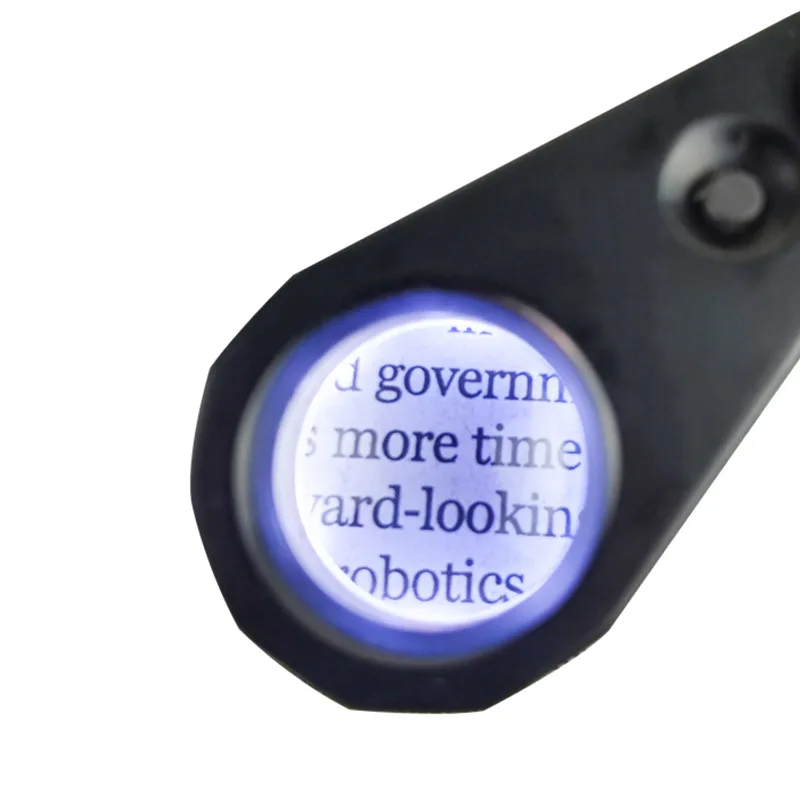 

Металлическое увеличительное стекло для ювелирных изделий, лупа Складная с подзарядкой от Usb и ультрафиолетовым светодиодным светом, 30 раз