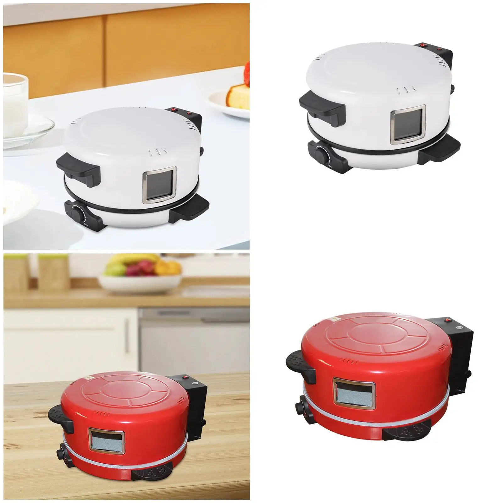 Pizza Maker Machine Nonstick Pan Omelette Maker for BBQ Fried Eggs Breakfast