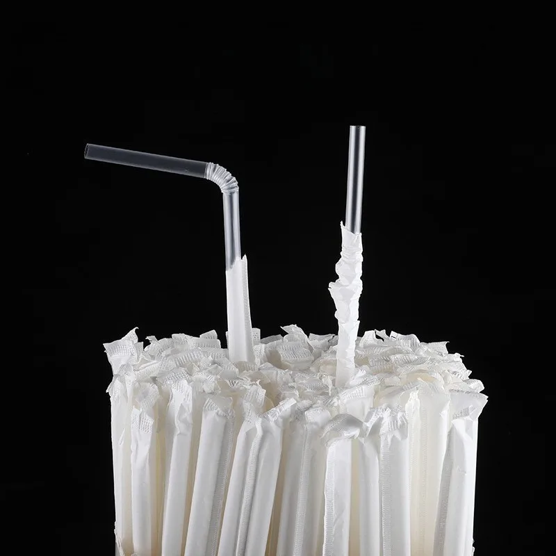 Flexible Plastic Disposable Drinking Straws for Party Beverages