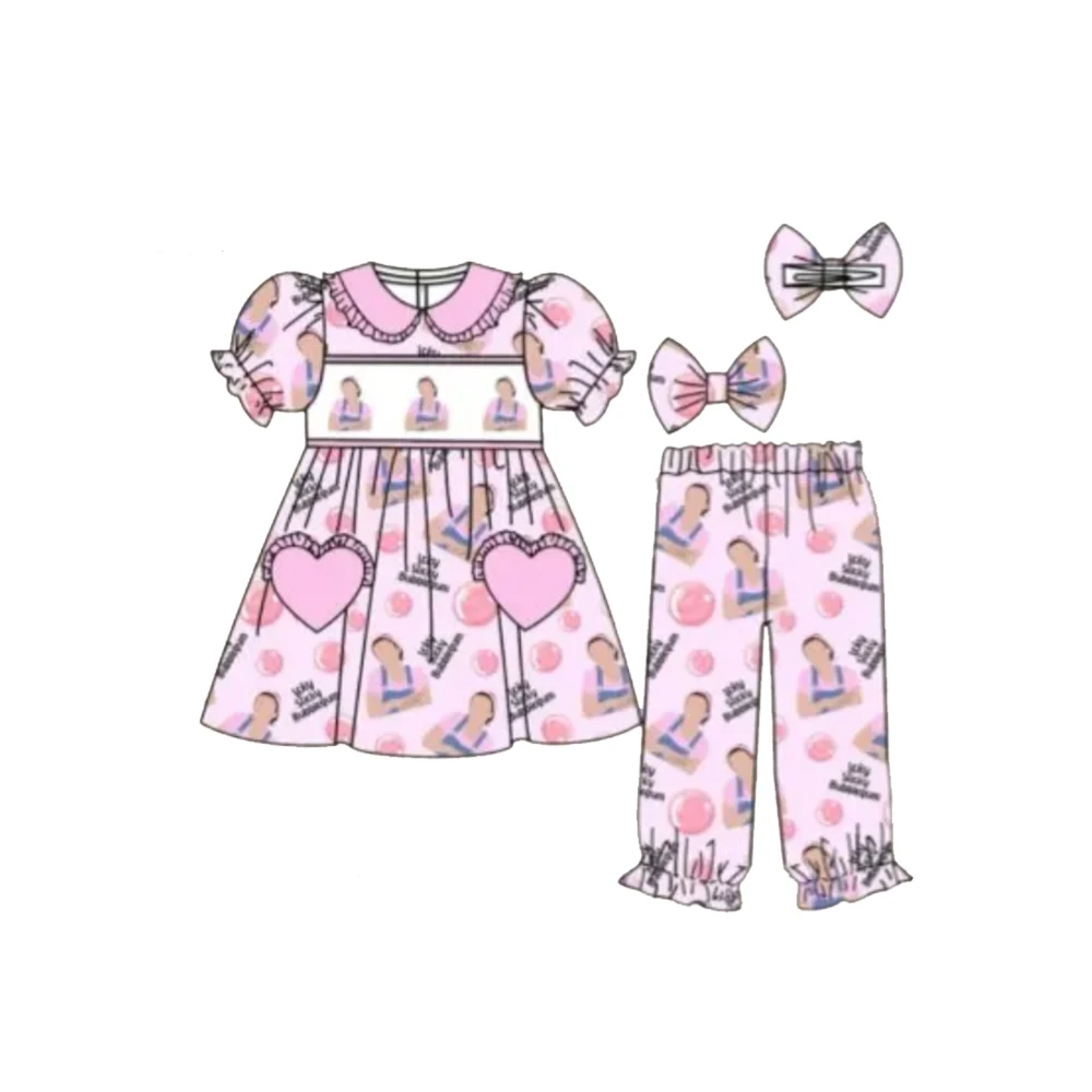Wholesale Baby Girls Boutique Children Back To School Clothing