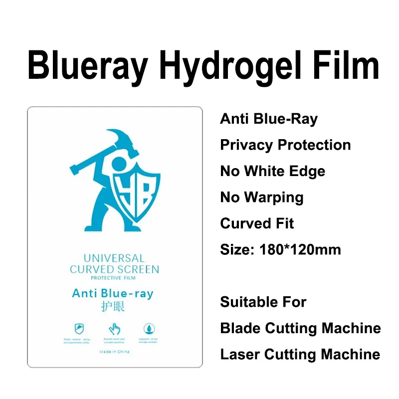 50pcs TPU Soft Hydrogel Film For Cutting Machine Plottter HD/Matte/Privacy Flexible Film For MobilePhone Curved Screen Protector