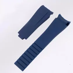 Silicone Rubber Watch Band - Premium 20mm Bracelet Strap - 20mm (Blue no clasp)