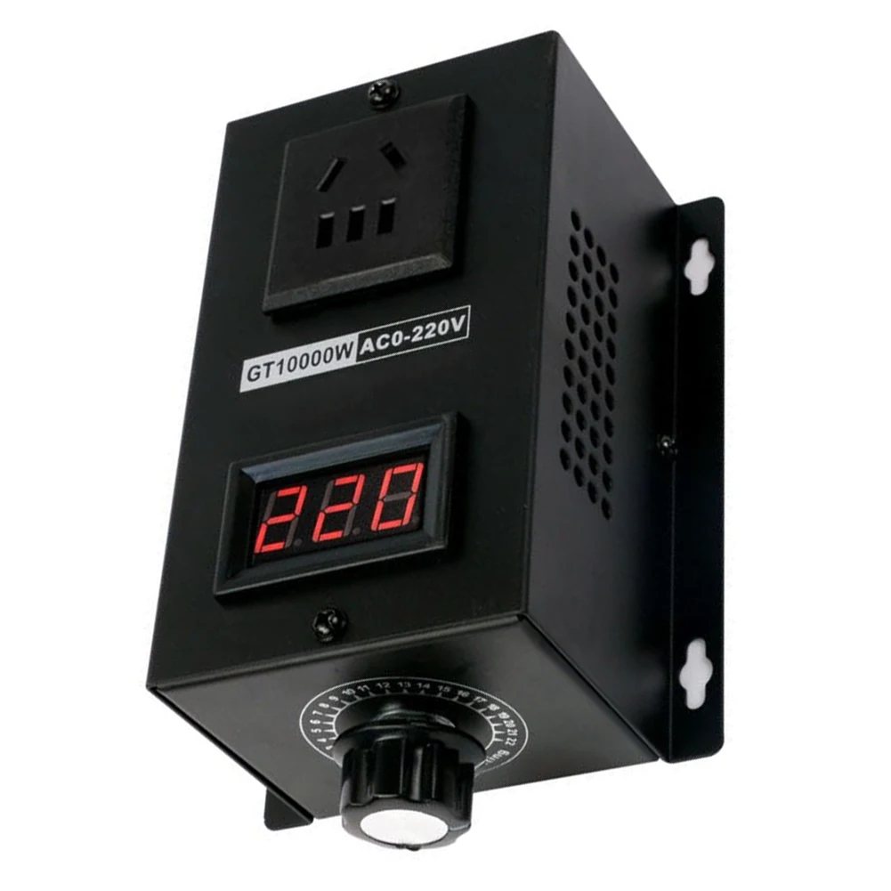 입력 전압 AC220V-250V 단상 전압 조정기, 기계식 및 전기식 PWM-AC 전류 컨트롤러 스위치, 40A-10000W