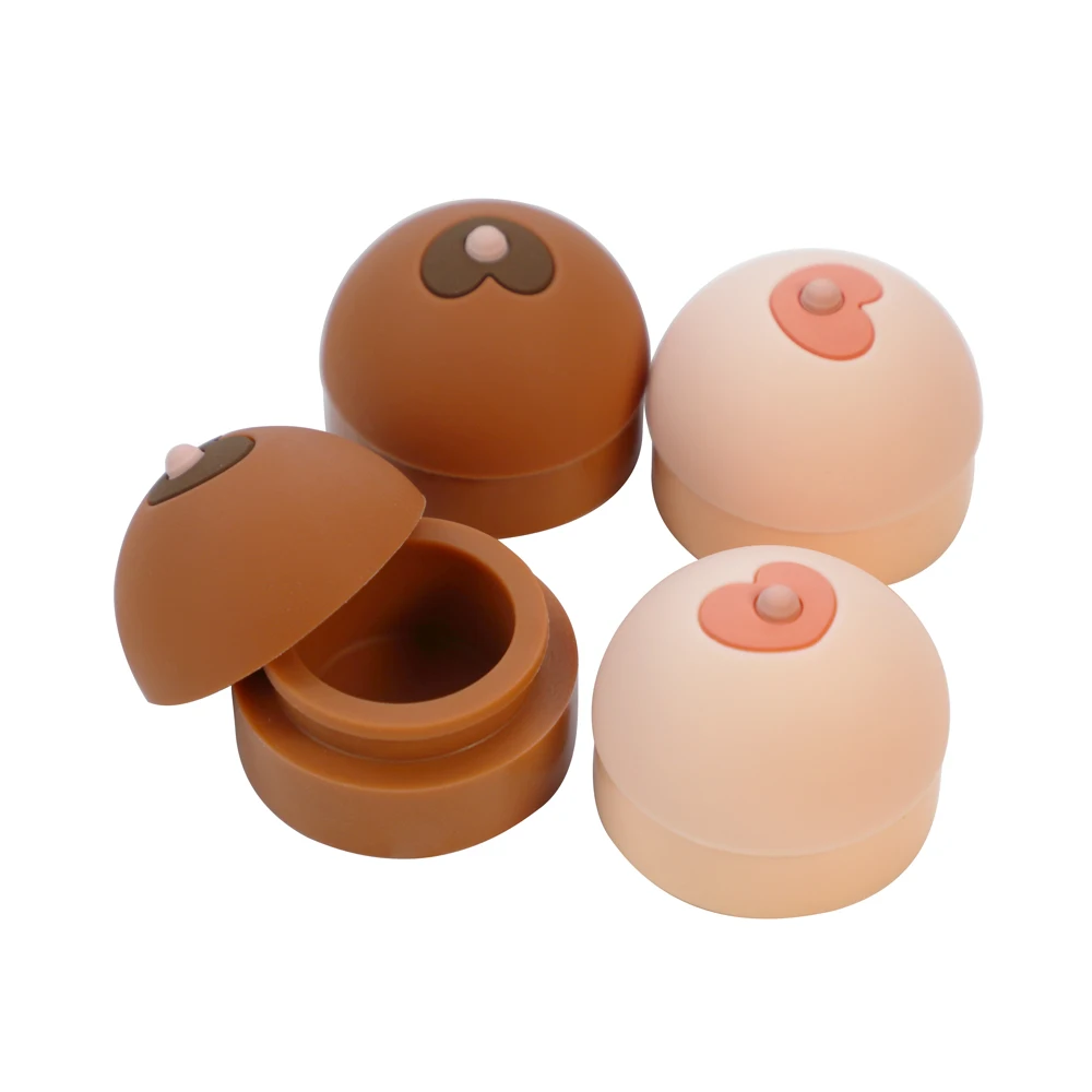 5ML Nipple Wax Jar silicone Wax Container Cosmetic Bottle Makeup Cream Case Earrings Moisturizer Lip Balm 1pcs