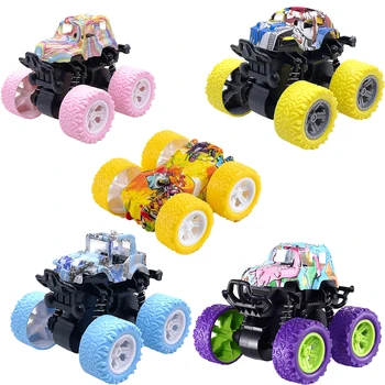 Inertial four-wheel drive off-road vehicle, children's model car, stunt toy car, small car 1