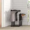 Boot Storage Rack Vertical Metal Free Standing Shoes Drying Stand Space-saving Lightweight Tall Boots Boots Shoes Organizer 5