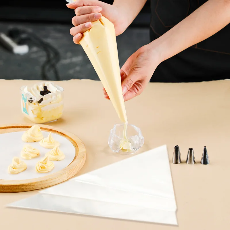 50pcs Candy Bags Cellophane Popcorn Bags Cone Cookies Storage Bags with Gold Twist Ties Wedding Birthday Party Favors