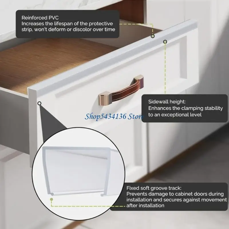 H7ED Wasserdichter PVC-Eckenschutz, 45 transparent, anpassbare Länge, Kantenschutz für Schrankkanten, schützt schnelle – Detail 1
